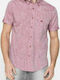 Short-sleeved Cotton Shirt Red