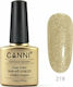 Canni Classic Ημιμόνιμο Βερνίκι Νυχιών 219 Bright Champagne με Glitter 7.3ml