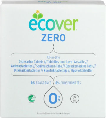 Ecover Zero 25 Κάψουλες Πλυντηρίου Πιάτων Οικολογικές