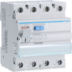 Hager Phase Relay Earth Leakage 63A Four-Poles ...