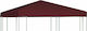 vidaXL Square Cover for Kiosk Burgundy with PVC...