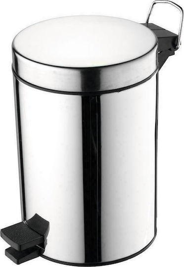 Ideal Standard Iom Inox Καλαθάκι Μπάνιου 3lt Ασημί