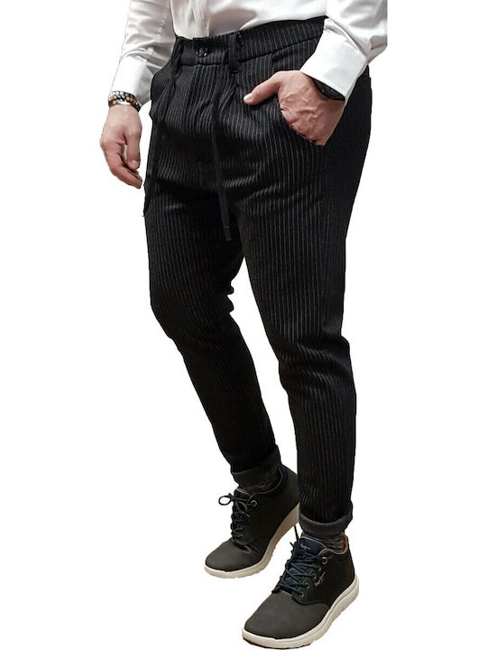 Weedy-76 Pantaloni cu Croială Slim Gri