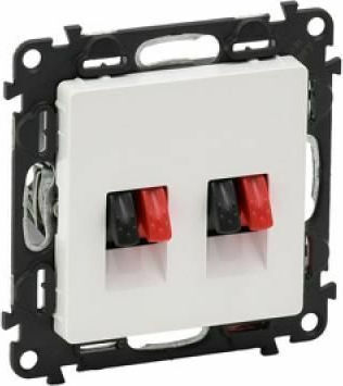 Legrand Valena Life Πρίζα Ηχείων χωρίς Πλαίσιο Διπλή σε Λευκό χρώμα 753178