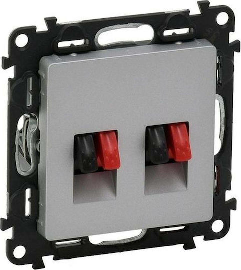 Legrand Valena Life Steckdose Redner Doppelt in Silber Farbe 753378