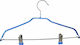 Viosarp Wardrobe Hanger for Pants Metallic Blue TF-057 1pcs