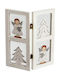 JK Home Decoration Christmas Wooden Figure Sign White