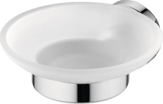 Ideal Standard Iom Σαπουνοθήκη Επιτοίχια Γυάλινη Ασημί