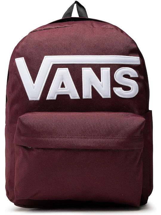 Vans V Bag Port Royale School Bag Backpack Junior High-High School in Burgundy color 22lt