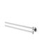 Ideal Standard IOM Double Wall-Mounted Bathroom Rail Silver