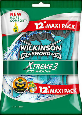 Wilkinson Sword Sword Xtreme 3 Sensitive Disposable Razors 12pcs