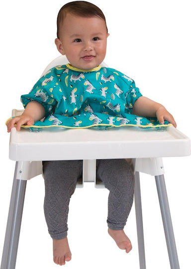 Tidy Tot Cover & Catch Waterproof Coverall Silicone with Hoop & Loop Fastener, Pocket & Sleeves Blue for 30 m+
