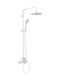 Viospiral Optima Reglabilă Coloană de duș cu Baterie 100.5-134.5cm Albă