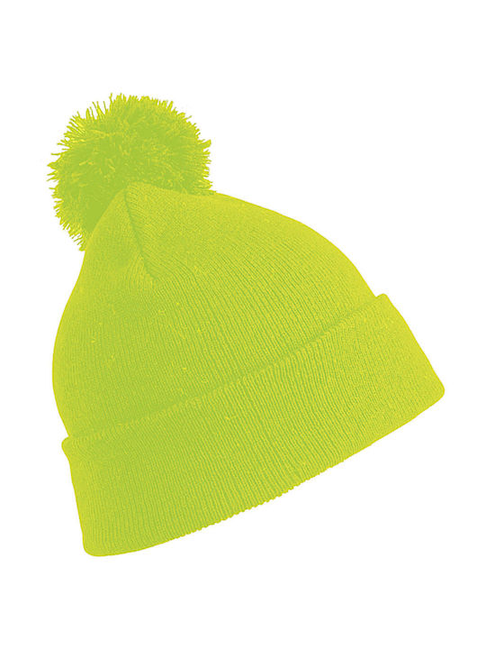 Knitted Beanie Cap Yellow