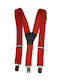 Energiers Kids Suspenders with 3 Clips Red 20-1550-23