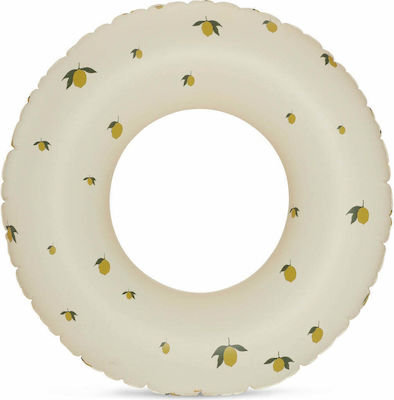 Konges Slojd Lemon Kids' Swim Ring with Diameter 52cm. for 3-6 Years Old White Lemon KS2403