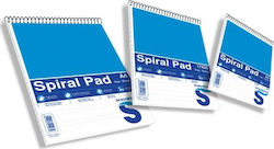 Skag Notebook Block Spiral A4 Ruled Blue