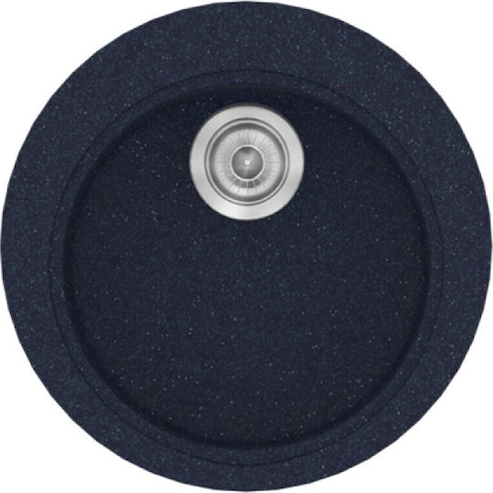 Sanitec Classic Drop-In Spüle aus Verbundgranulat B48xT48cm Granite Blue