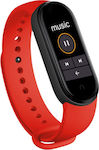 M6 Smart Band with Heart Rate Monitor Red