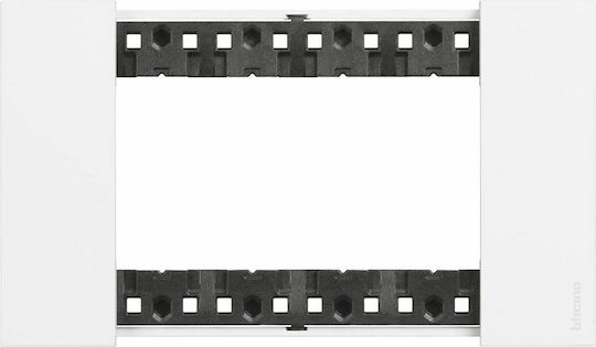 Legrand Living Now Switch Frame Horizontal Installation 4 Elements in White Color KA4804KW