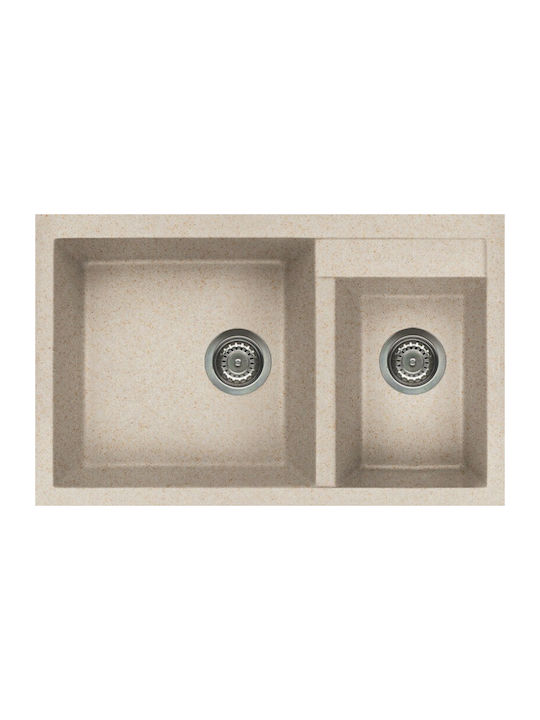 Elleci Quadra 440 Granitek LGQ44051 Drop-In Sin...