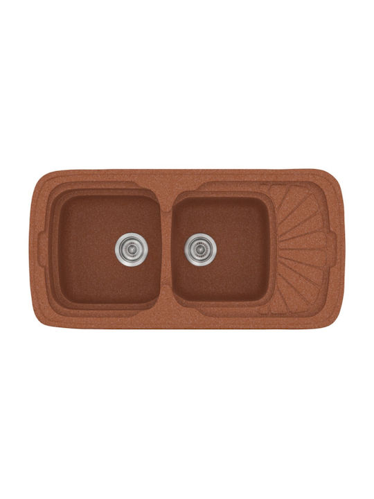 Sanitec Classic Drop-In Sink Left Synthetic Gra...