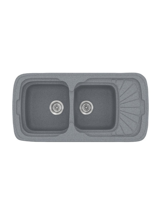 Sanitec Classic Drop-In Sink Left Synthetic Gra...