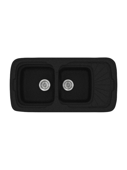 Sanitec Classic Drop-In Sink Left Synthetic Gra...