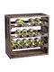 Kesper Freistehend Weinkeller Hölzernes für 15 Flaschen Dark Brown 50x50x25εκ.