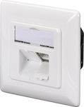 Digitus Double Network Socket RJ45 Cat6 White DN-9005-N