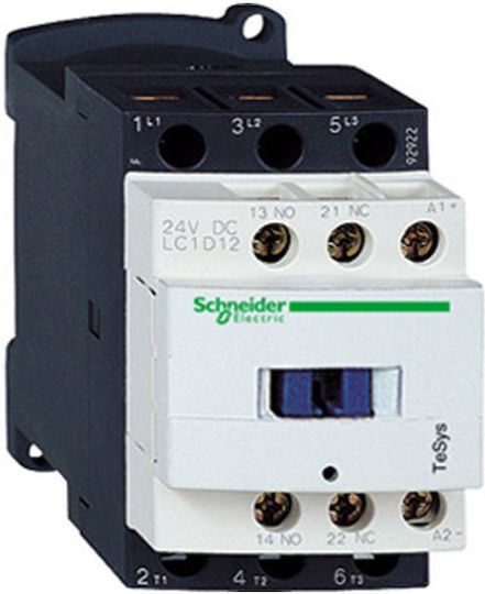 Schneider Electric TeSys D Relee de Fază Putere 12A Tripolar cu Tensiune 440V 5.5kW