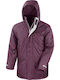Result Men's Winter Parka Jacket Waterproof and Windproof Purple