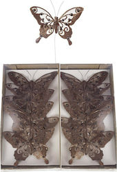 JK Home Decoration Schmetterling Braune 12 Stück