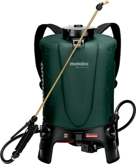 Metabo RSG 18 LTX 15 Rückenspritze 18V Solo Batterie mit Kapazität 15Es 3bar in Grün Farbe