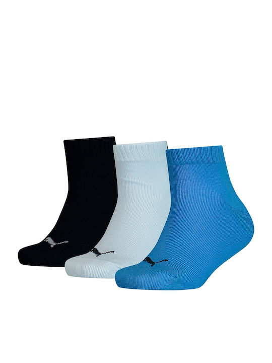 PUMA Αθλητικά Παιδικά Σοσόνια QUARTER Μπλε 3 Ζευγάρια