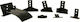 Hermes Legs for Roof Bars Kit for Roof Bars T36 4pcs