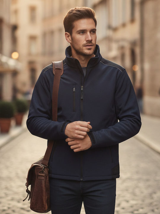 Sandstorm TRA651 Χειμωνιάτικο Μπουφάν Softshell Αδιάβροχο και Αντιανεμικό Navy Μπλε