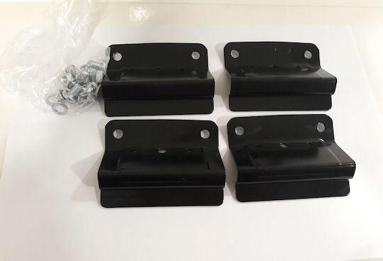 Hermes Füße für Dachträger Kit für Dachträger Renault Clio 4Stück