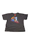 Kinder-T-Shirt Braun Cars