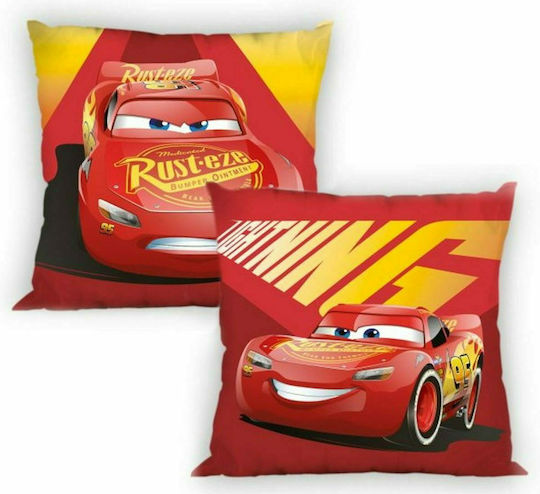 Dimcol Детска Декоративна Възглавница Cars 54 Двулицева 40x40см