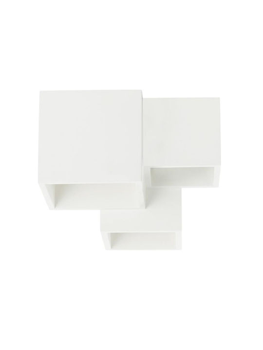 Geyer Dreifach Spot mit Fassung GU10 in Weiß Farbe