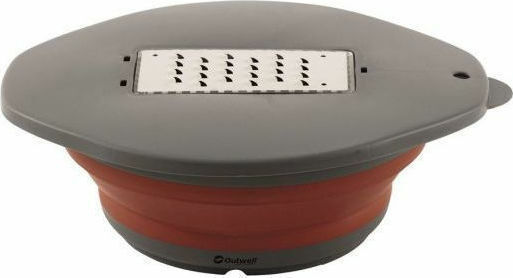 Outwell Collaps Bowl & lid with Grater Πιάτο για Camping Terracotta