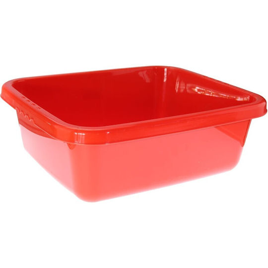 Viosarp Λεκάνη Ορθογώνια 30x25εκ. Χωρητικότητας 5lt Κόκκινη