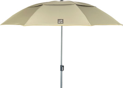 Solart Beach Umbrella Aluminum Diameter 2m with Air Vent Beige