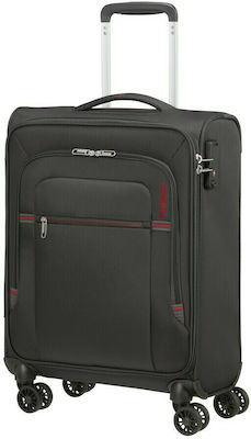 American Tourister Crosstrack Cabin Travel Suitcase Fabric Gray with 4 Wheels Height 55cm.