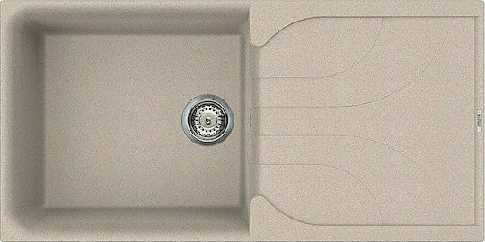 Elleci Ego 480 Granitek LGE48051 Drop-In Sink Synthetic Granite W100xD50cm Avena