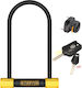 OnGuard Bulldog LS Motorcycle Shackle Lock in Black
