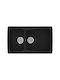 Sanitec Classic Drop-In Sink Right Synthetic Granite W79xD50cm Granite Black