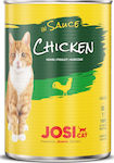 Josera JosiCat In Sauce Nasses Katzenfutter für Katze in Dose mit Huhn 415gr 20.70.2310