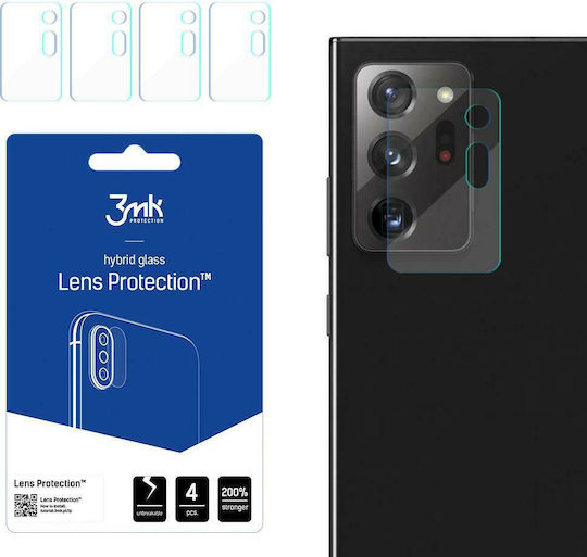3MK Lens Protection 4pcs Camera Protection Tempered Glass Transparent for the Galaxy Note 20 Ultra